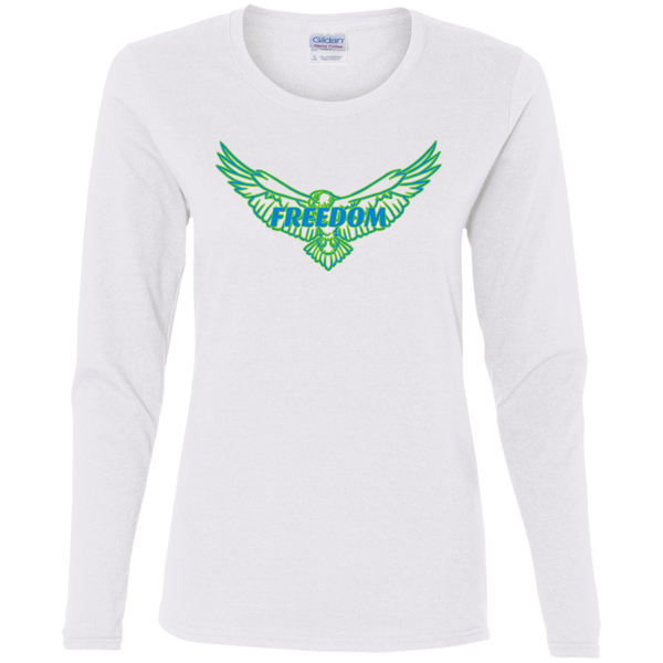 G540L Gildan Ladies' Cotton LS T-Shirt